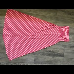 Strapless chevron maxi dress from The Limited
